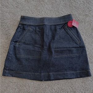 SPANX Indigo Denim Mini Skirt